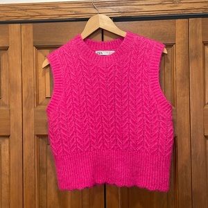 Zara Pink Sweater Vest